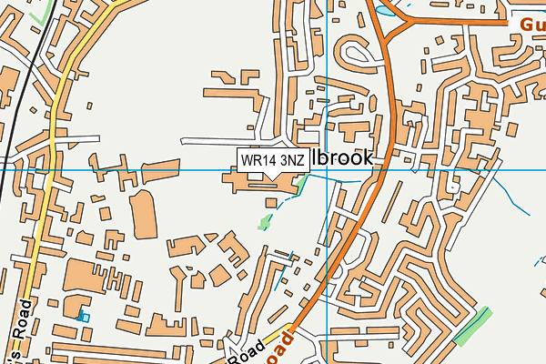 WR14 3NZ map - OS VectorMap District (Ordnance Survey) WR14 3NZ map - OS VectorMap District (Ordnance Survey)