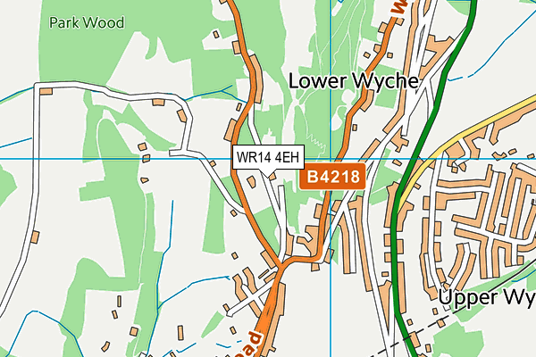 WR14 4EH map - OS VectorMap District (Ordnance Survey) WR14 4EH map - OS VectorMap District (Ordnance Survey)