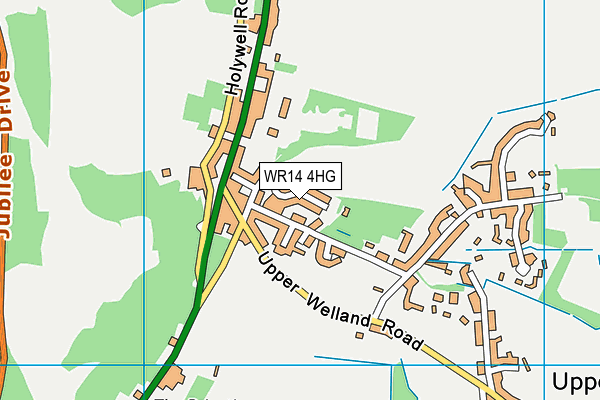 WR14 4HG map - OS VectorMap District (Ordnance Survey) WR14 4HG map - OS VectorMap District (Ordnance Survey)