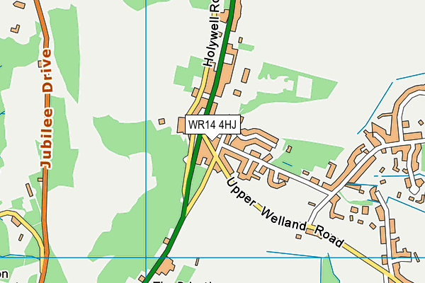 WR14 4HJ map - OS VectorMap District (Ordnance Survey) WR14 4HJ map - OS VectorMap District (Ordnance Survey)
