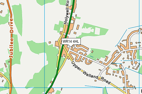 WR14 4HL map - OS VectorMap District (Ordnance Survey)