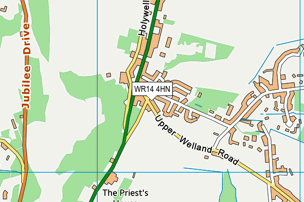 WR14 4HN map - OS VectorMap District (Ordnance Survey) WR14 4HN map - OS VectorMap District (Ordnance Survey)