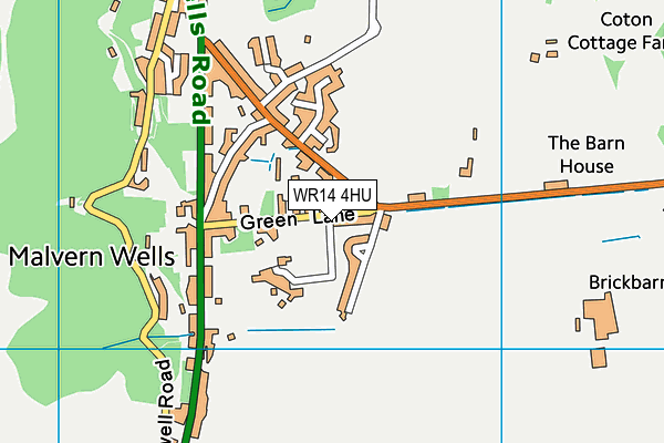 WR14 4HU map - OS VectorMap District (Ordnance Survey) WR14 4HU map - OS VectorMap District (Ordnance Survey)