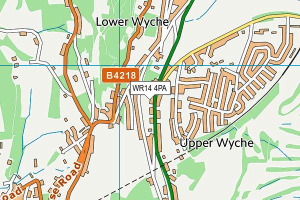 WR14 4PA map - OS VectorMap District (Ordnance Survey) WR14 4PA map - OS VectorMap District (Ordnance Survey)
