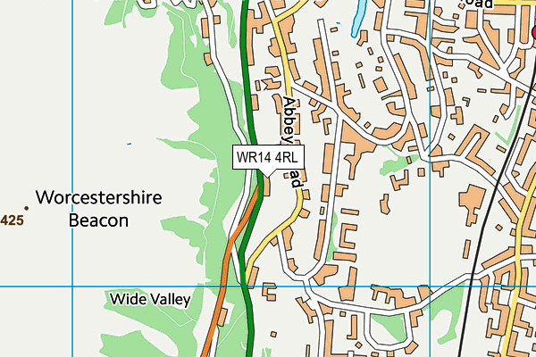 WR14 4RL map - OS VectorMap District (Ordnance Survey) WR14 4RL map - OS VectorMap District (Ordnance Survey)