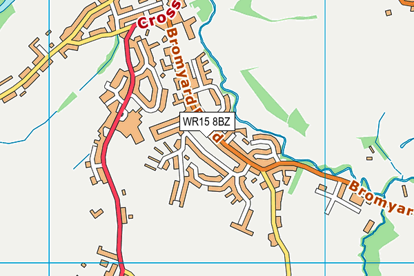 WR15 8BZ map - OS VectorMap District (Ordnance Survey) WR15 8BZ map - OS VectorMap District (Ordnance Survey)