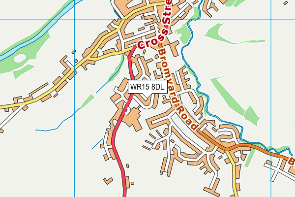 WR15 8DL map - OS VectorMap District (Ordnance Survey) WR15 8DL map - OS VectorMap District (Ordnance Survey)