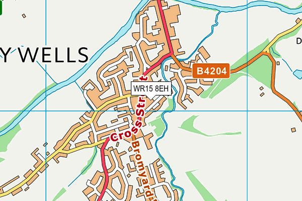 WR15 8EH map - OS VectorMap District (Ordnance Survey) WR15 8EH map - OS VectorMap District (Ordnance Survey)