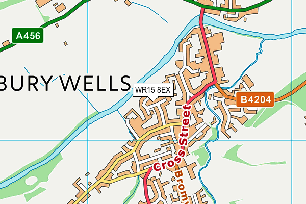WR15 8EX map - OS VectorMap District (Ordnance Survey) WR15 8EX map - OS VectorMap District (Ordnance Survey)