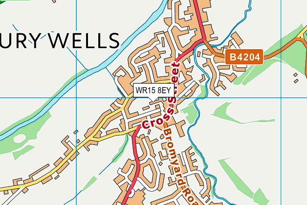 WR15 8EY map - OS VectorMap District (Ordnance Survey) WR15 8EY map - OS VectorMap District (Ordnance Survey)