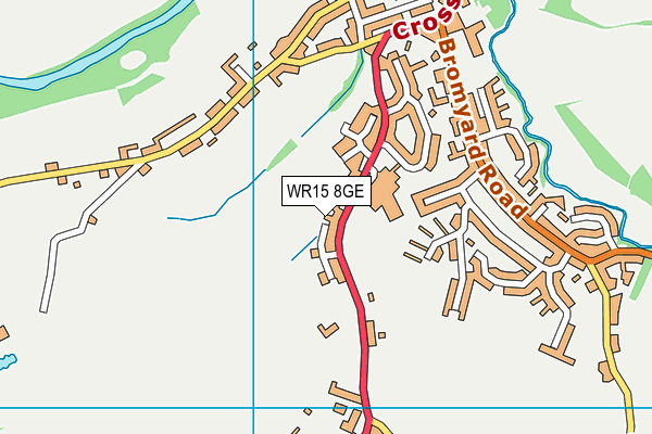 WR15 8GE map - OS VectorMap District (Ordnance Survey) WR15 8GE map - OS VectorMap District (Ordnance Survey)