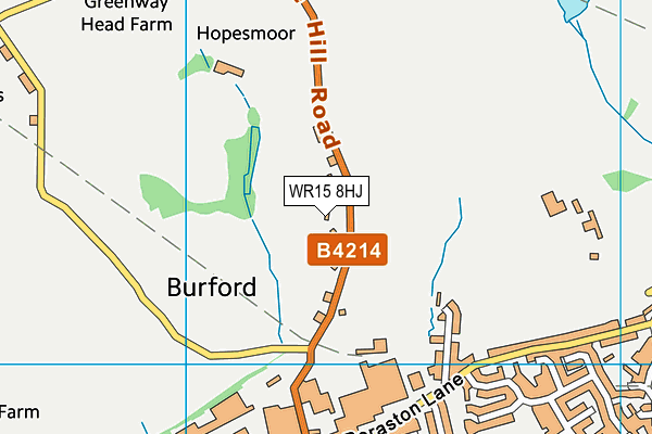 WR15 8HJ map - OS VectorMap District (Ordnance Survey) WR15 8HJ map - OS VectorMap District (Ordnance Survey)