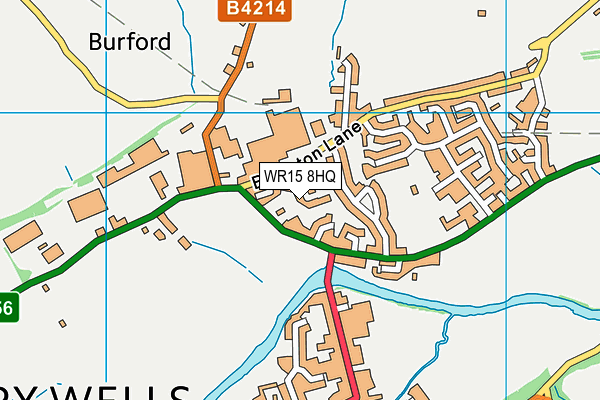 WR15 8HQ map - OS VectorMap District (Ordnance Survey)