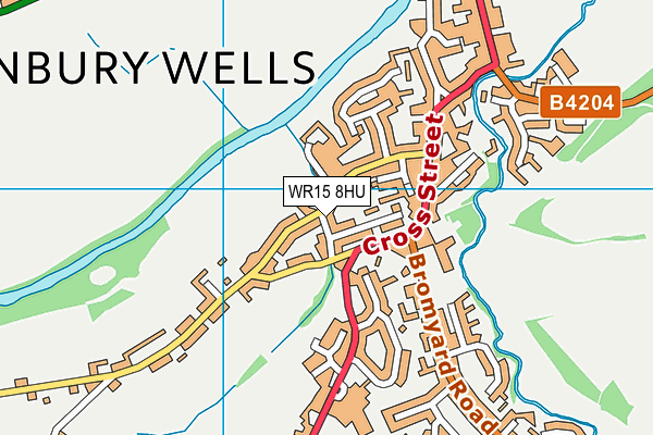 WR15 8HU map - OS VectorMap District (Ordnance Survey) WR15 8HU map - OS VectorMap District (Ordnance Survey)