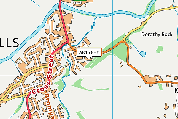 WR15 8HY map - OS VectorMap District (Ordnance Survey) WR15 8HY map - OS VectorMap District (Ordnance Survey)