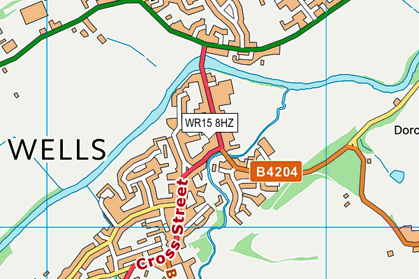 WR15 8HZ map - OS VectorMap District (Ordnance Survey) WR15 8HZ map - OS VectorMap District (Ordnance Survey)