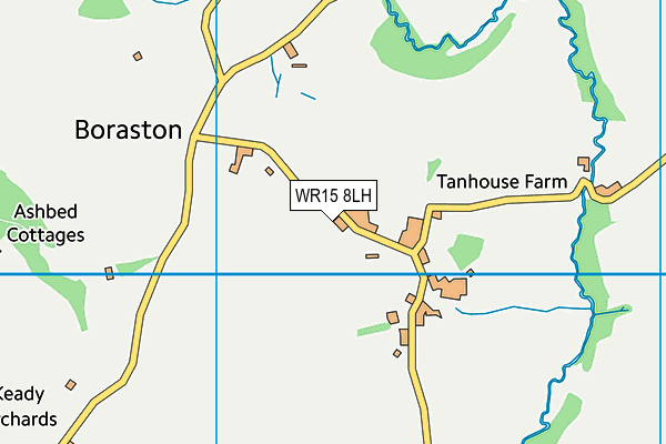 WR15 8LH map - OS VectorMap District (Ordnance Survey)