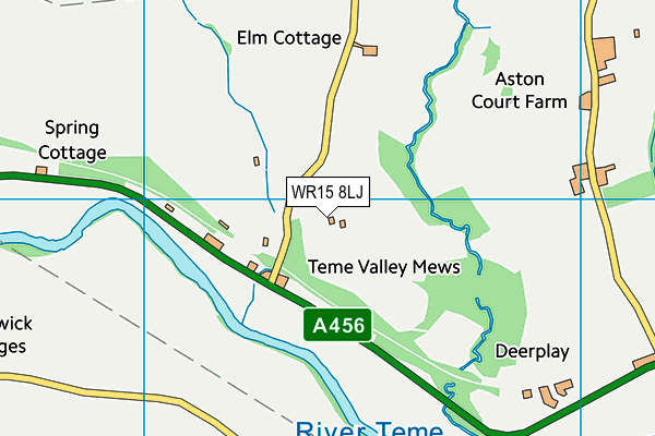 WR15 8LJ map - OS VectorMap District (Ordnance Survey) WR15 8LJ map - OS VectorMap District (Ordnance Survey)
