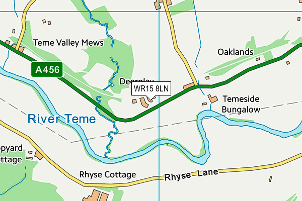 WR15 8LN map - OS VectorMap District (Ordnance Survey)