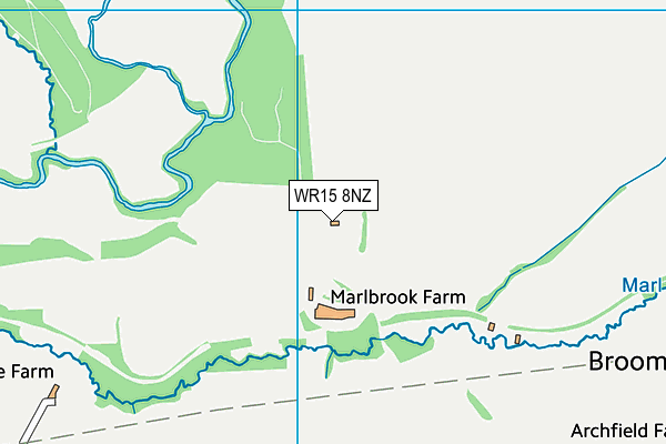 WR15 8NZ map - OS VectorMap District (Ordnance Survey) WR15 8NZ map - OS VectorMap District (Ordnance Survey)