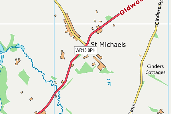 WR15 8PH map - OS VectorMap District (Ordnance Survey) WR15 8PH map - OS VectorMap District (Ordnance Survey)