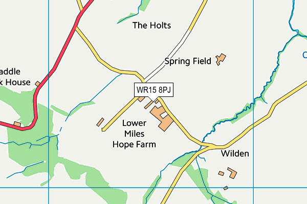 WR15 8PJ map - OS VectorMap District (Ordnance Survey) WR15 8PJ map - OS VectorMap District (Ordnance Survey)