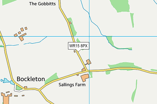 WR15 8PX map - OS VectorMap District (Ordnance Survey) WR15 8PX map - OS VectorMap District (Ordnance Survey)