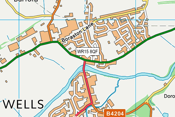 WR15 8QF map - OS VectorMap District (Ordnance Survey) WR15 8QF map - OS VectorMap District (Ordnance Survey)