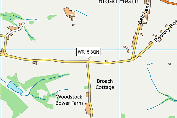 WR15 8QN map - OS VectorMap District (Ordnance Survey)