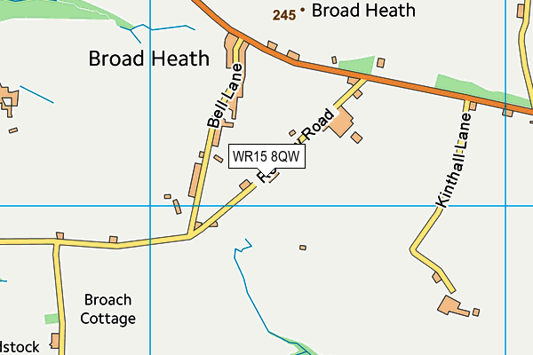 WR15 8QW map - OS VectorMap District (Ordnance Survey) WR15 8QW map - OS VectorMap District (Ordnance Survey)
