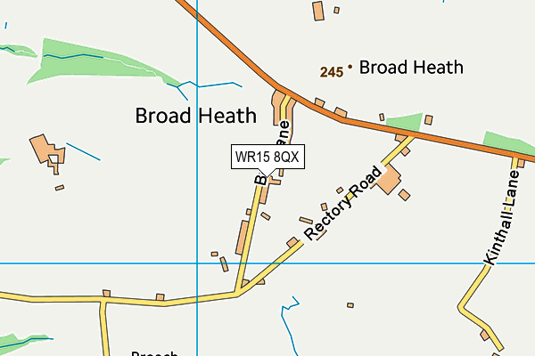 WR15 8QX map - OS VectorMap District (Ordnance Survey)