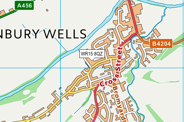 WR15 8QZ map - OS VectorMap District (Ordnance Survey) WR15 8QZ map - OS VectorMap District (Ordnance Survey)