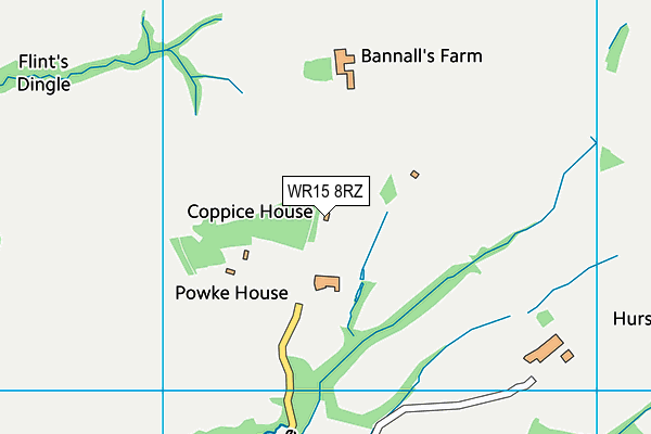 WR15 8RZ map - OS VectorMap District (Ordnance Survey) WR15 8RZ map - OS VectorMap District (Ordnance Survey)