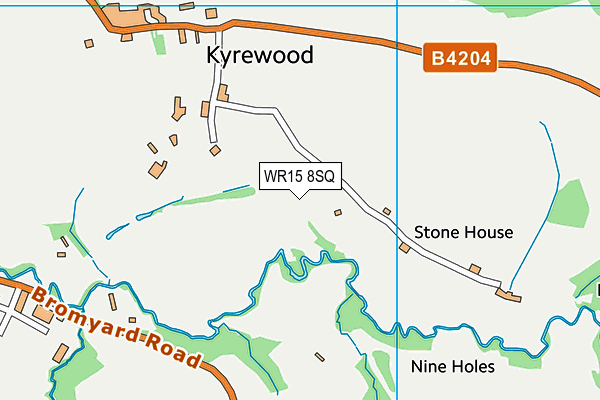 WR15 8SQ map - OS VectorMap District (Ordnance Survey) WR15 8SQ map - OS VectorMap District (Ordnance Survey)