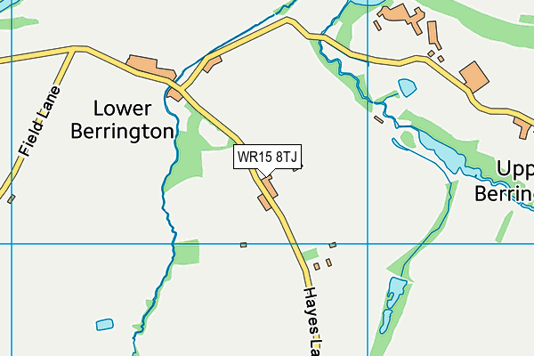 WR15 8TJ map - OS VectorMap District (Ordnance Survey) WR15 8TJ map - OS VectorMap District (Ordnance Survey)