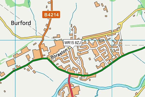 WR15 8ZJ map - OS VectorMap District (Ordnance Survey)