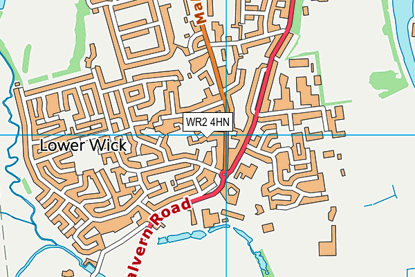 WR2 4HN map - OS VectorMap District (Ordnance Survey) WR2 4HN map - OS VectorMap District (Ordnance Survey)