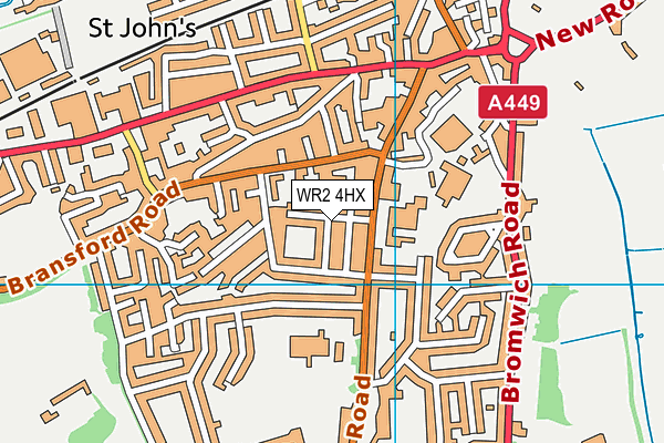 WR2 4HX map - OS VectorMap District (Ordnance Survey) WR2 4HX map - OS VectorMap District (Ordnance Survey)