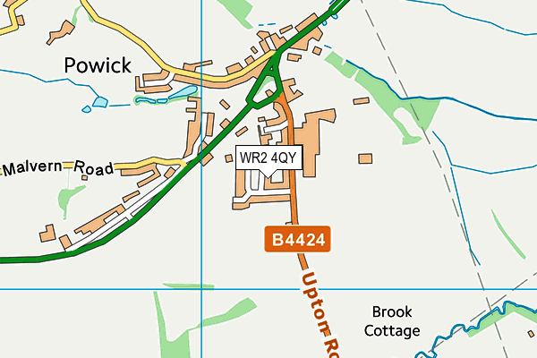 WR2 4QY map - OS VectorMap District (Ordnance Survey) WR2 4QY map - OS VectorMap District (Ordnance Survey)