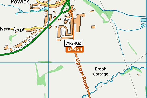 WR2 4QZ map - OS VectorMap District (Ordnance Survey) WR2 4QZ map - OS VectorMap District (Ordnance Survey)