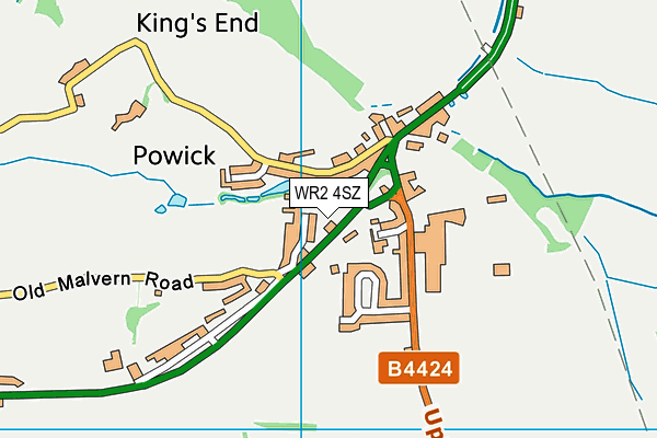 WR2 4SZ map - OS VectorMap District (Ordnance Survey) WR2 4SZ map - OS VectorMap District (Ordnance Survey)