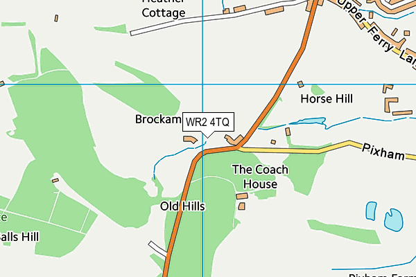 WR2 4TQ map - OS VectorMap District (Ordnance Survey) WR2 4TQ map - OS VectorMap District (Ordnance Survey)