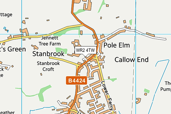 WR2 4TW map - OS VectorMap District (Ordnance Survey) WR2 4TW map - OS VectorMap District (Ordnance Survey)