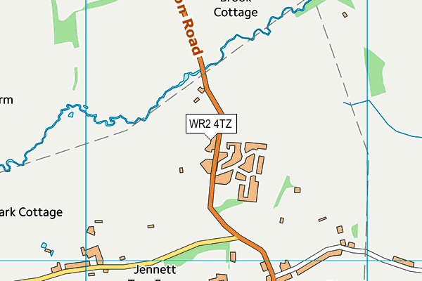 WR2 4TZ map - OS VectorMap District (Ordnance Survey) WR2 4TZ map - OS VectorMap District (Ordnance Survey)