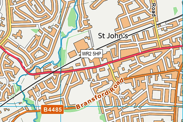 WR2 5HP map - OS VectorMap District (Ordnance Survey) WR2 5HP map - OS VectorMap District (Ordnance Survey)