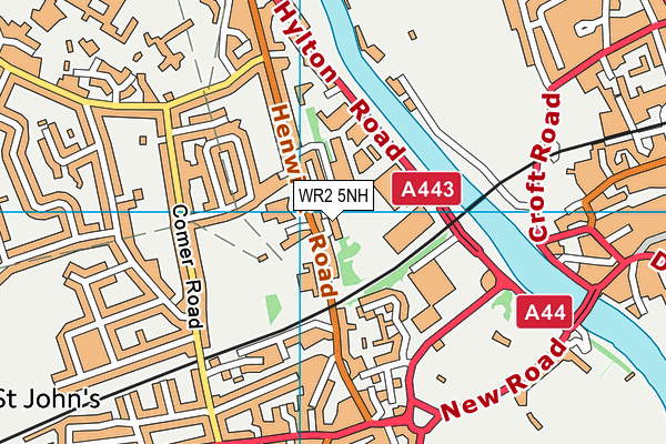 WR2 5NH map - OS VectorMap District (Ordnance Survey)