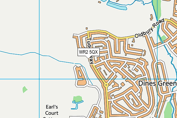 WR2 5QX map - OS VectorMap District (Ordnance Survey) WR2 5QX map - OS VectorMap District (Ordnance Survey)