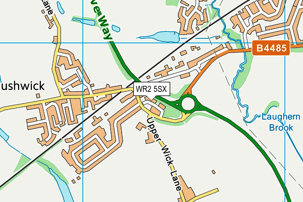 WR2 5SX map - OS VectorMap District (Ordnance Survey) WR2 5SX map - OS VectorMap District (Ordnance Survey)