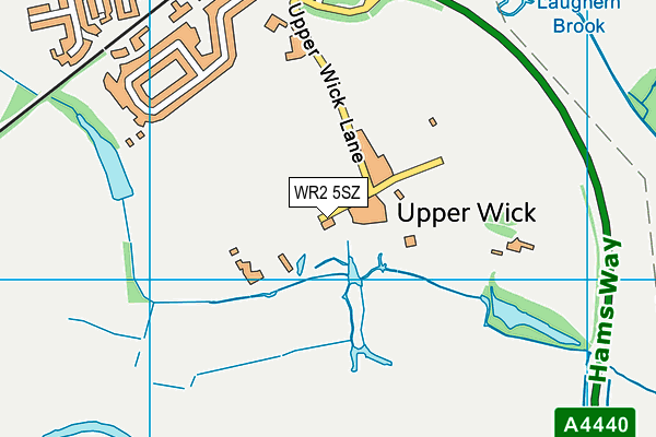WR2 5SZ map - OS VectorMap District (Ordnance Survey) WR2 5SZ map - OS VectorMap District (Ordnance Survey)