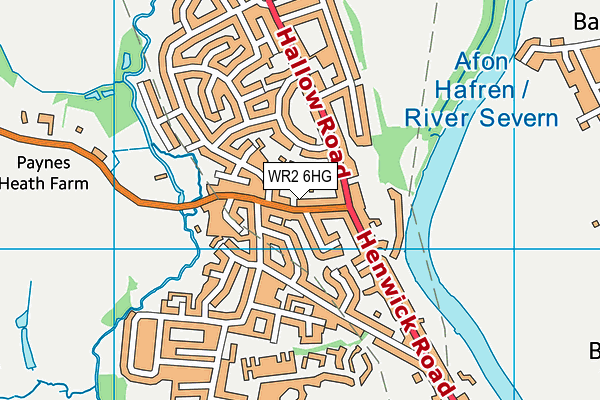 WR2 6HG map - OS VectorMap District (Ordnance Survey) WR2 6HG map - OS VectorMap District (Ordnance Survey)